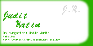 judit matin business card